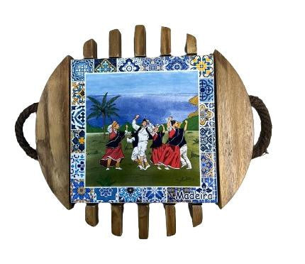 Base Cordas 15cm - Madeira - BASE CORDAS 14