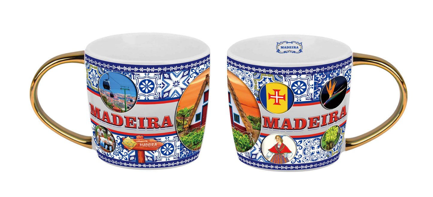 Caneca de Porcelana 9.5cm - Madeira - HR-008-3