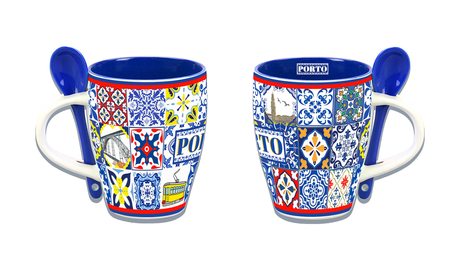 Caneca em Porcelana 7cm - Porto - HR-003-4