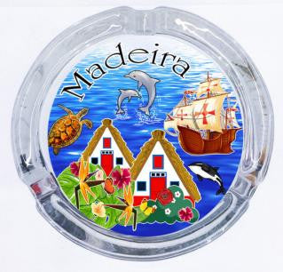 Cinzeiro de Vidro - Madeira - 16106-4