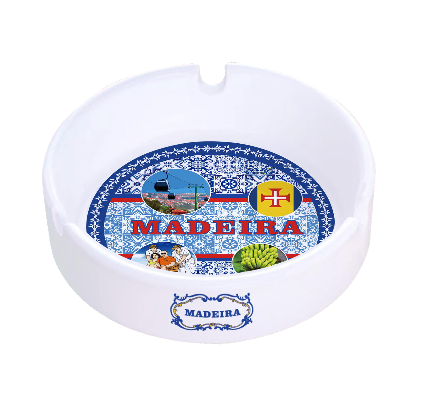 Cinzeiro Porcelana 10cm - Madeira - HR-007-3