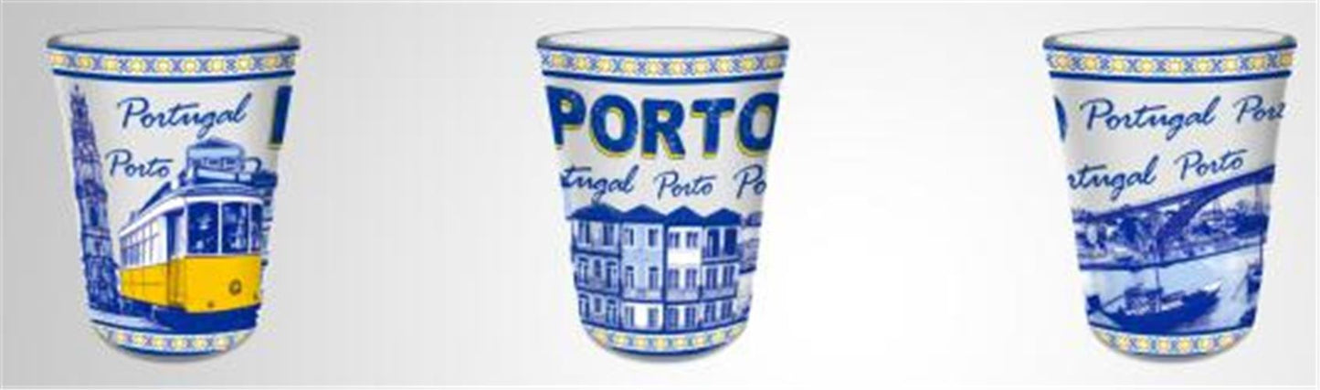 Copo de Shot 2 em 1 - Porto - GY2004-4