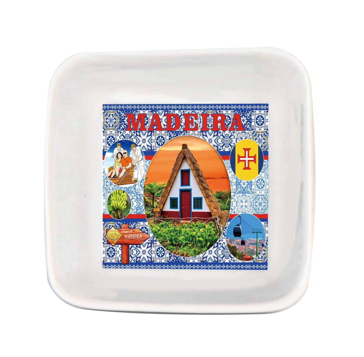 Prato de Porcelana 7cm - Madeira - HR-016-3