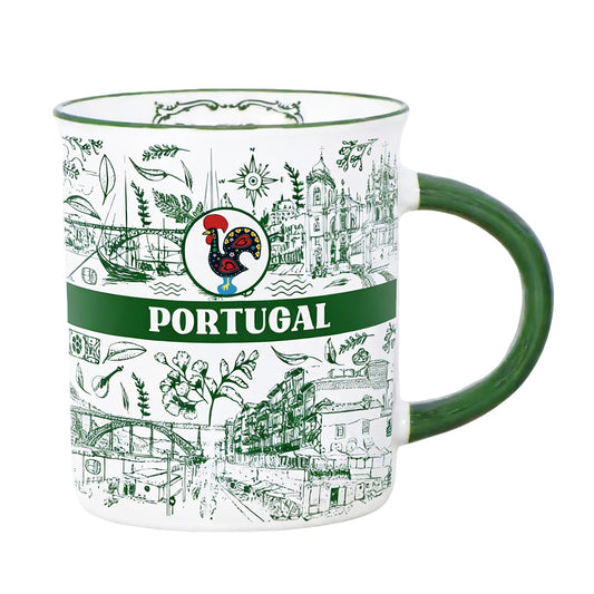 Caneca em Porcelana - 9.5cm - Portugal HR-004-11