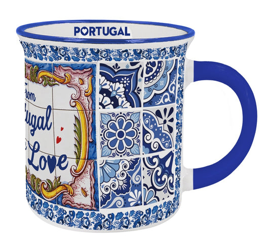 Caneca em Porcelana - 9,5cm - Portugal HR-004-7