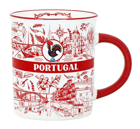 Caneca em Porcelana - 9.5cm - Portugal HR-004-9