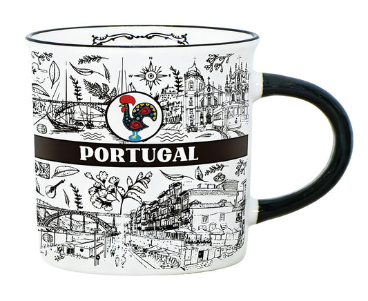 Caneca em Porcelana - 6.5cm - Portugal HR-005-10