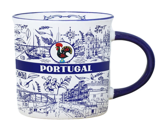 Caneca em Porcelana - 6.5cm - Portugal HR-005-8