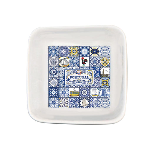 Prato em Porcelana - 7cm - Portugal HR-016-1
