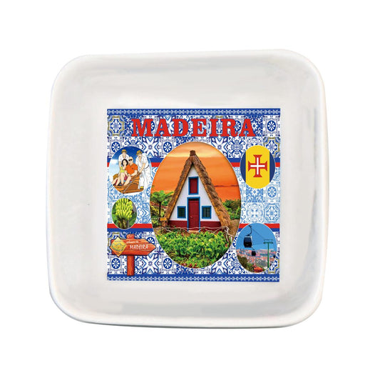 Prato em Porcelana - 7cm - Madeira HR-016-3