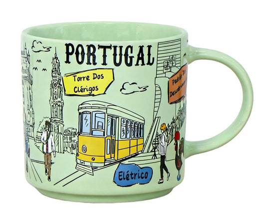 Caneca em Cerâmica - 9cm - Portugal HR-022-2