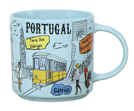 Caneca em Cerâmica - 9cm - Portugal HR-022-3