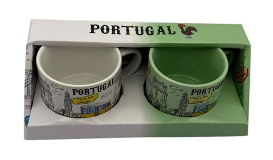Canecas Dupla Ceramica - 6cm - Portugal HR-023-1