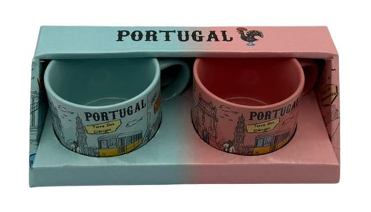 Canecas Dupla Ceramica - 6cm - Portugal HR-023-2