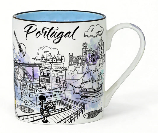 Ceneca em Porcelana - 9,5cm - Portugal HR-026-4