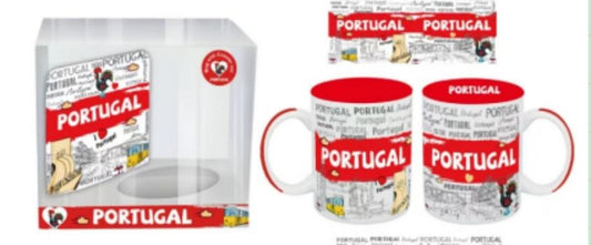 Caneca com Base de Porcelana - 9.5cm - Portugal HR-027-1