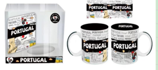Caneca com Base de Porcelana - 9.5cm - Portugal HR-027-2