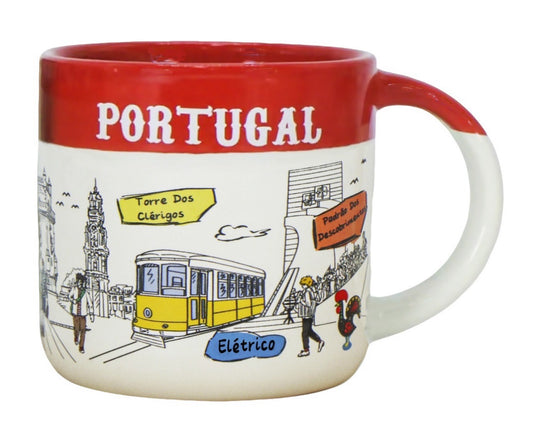 Caneca em Cerâmica - 9cm - Portugal HR-028-3