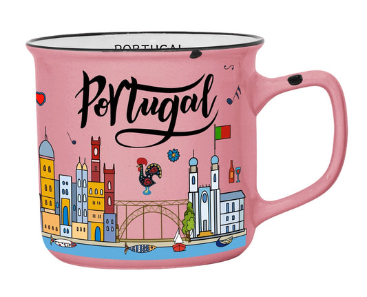 Caneca em Porcelana - 8cm - Portugal HR-030-2