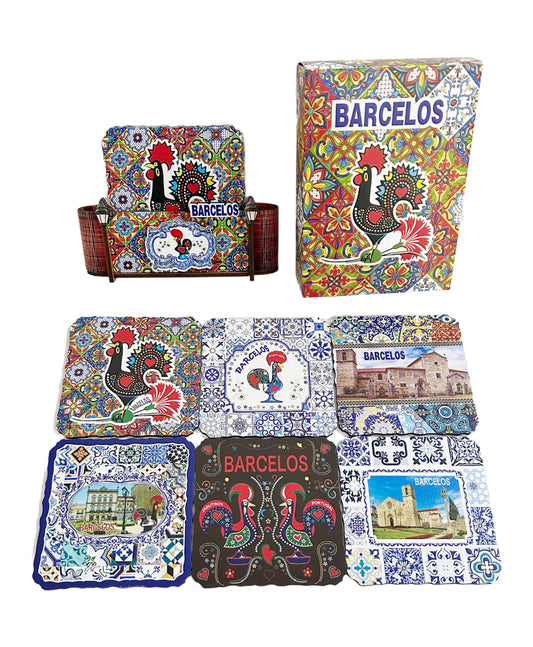 Base em Madeira 6 em 1 10.5cm - Barcelos - 26212