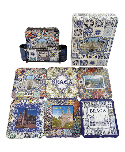 Base em Madeira 6 em 1 10.5cm - Braga - 26209