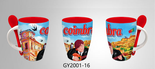 Caneca Ceramica 11cm - Coimbra - GY2001-16