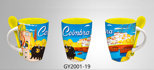 Caneca Ceramica 11cm - Coimbra - GY2001-19