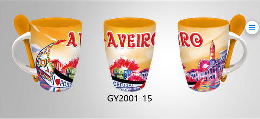 Caneca de Cerâmica 11cm - Aveiro - GY2001-15