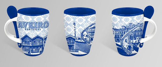 Caneca de Cerâmica 11cm - Aveiro - GY2001-20