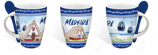Caneca de Cerâmica 11cm - Madeira - GY2001-34
