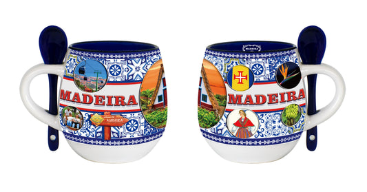 Caneca de Cerâmica 11cm - Madeira - HR-014-3
