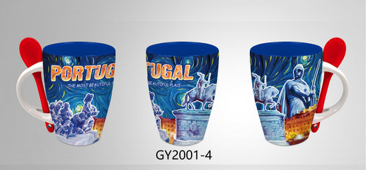 Caneca de Cerâmica 11cm - Portugal - GY2001-4