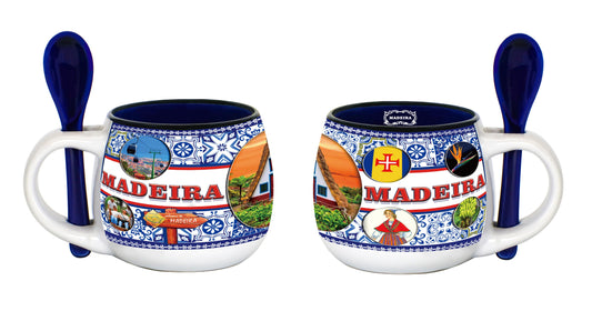 Caneca de Cerâmica 6cm - Madeira - HR-015-3