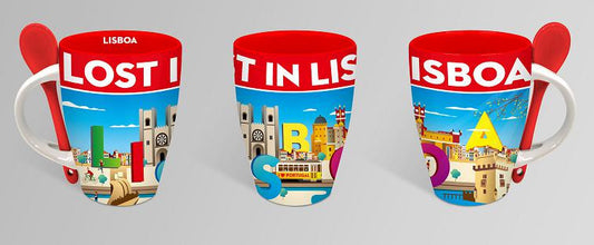 Caneca de Cerâmica 7cm - Lisboa - GY2002-22