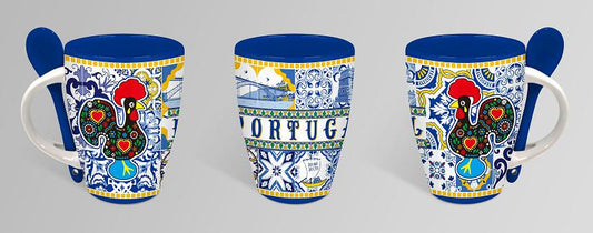 Caneca de Cerâmica 7cm - Portugal - GY2002-1