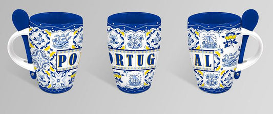 Caneca de Cerâmica 7cm - Portugal - GY2002-3