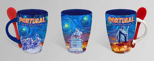 Caneca de Cerâmica 7cm - Portugal - GY2002-4