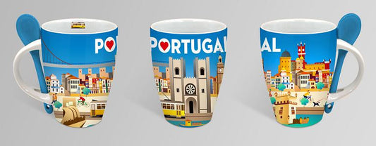 Caneca de Cerâmica 7cm - Portugal - GY2002-6