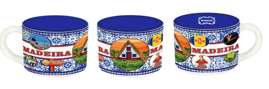Caneca de Porcelana 6cm - Madeira - HR-013-3