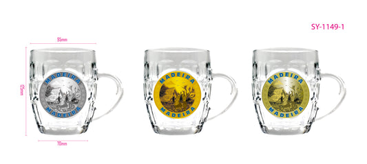 Caneca de Vidro  - Madeira - SY-2008-3