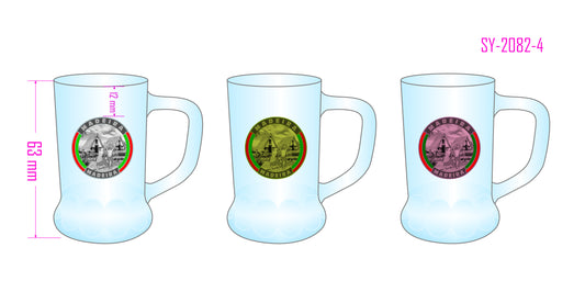 Caneca de Vidro  - Madeira - SY-2082-4