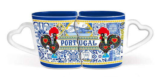Caneca Duplo Cerâmica 21*8cm - Portugal - GY2009-1