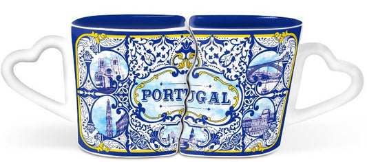 Caneca Duplo Cerâmica 21*8cm - Portugal - GY2009-15