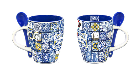 Caneca Porcelana 11cm - Portugal - HR-002-1