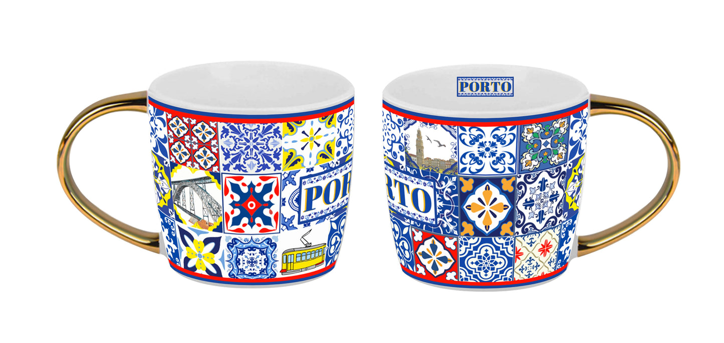 Caneca Porcelana 9.5cm - Porto - HR-008-4