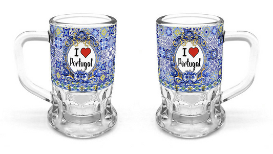 Caneca Vidro 6cm - Portugal - PT16103-17