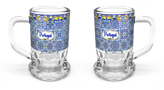 Caneca Vidro 6cm - Portugal - PT16103-15