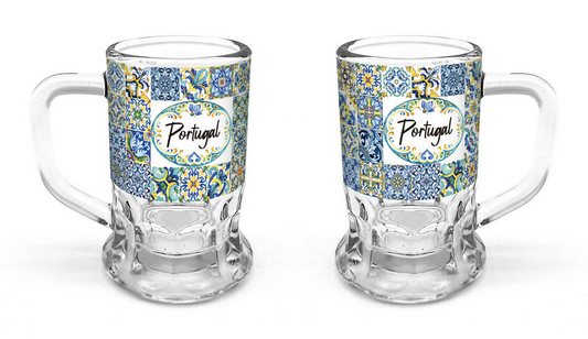 Caneca Vidro 6cm - Portugal - PT16103-14