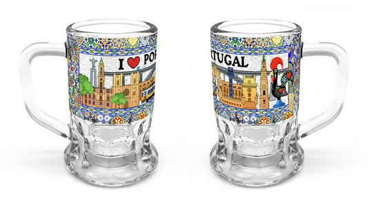 Caneca Vidro 6cm - Portugal - PT16103-16