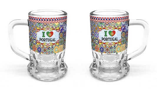 Caneca Vidro 6cm - Portugal - PT16103-12